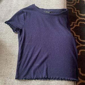 navy blue ripped cropped top from forever 21❤️